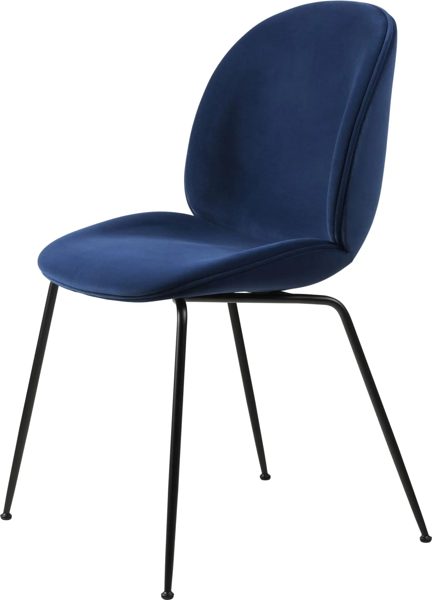 GUBI - BEETLE chaise de salle à manger • entièrement rembourrée • Conic Base